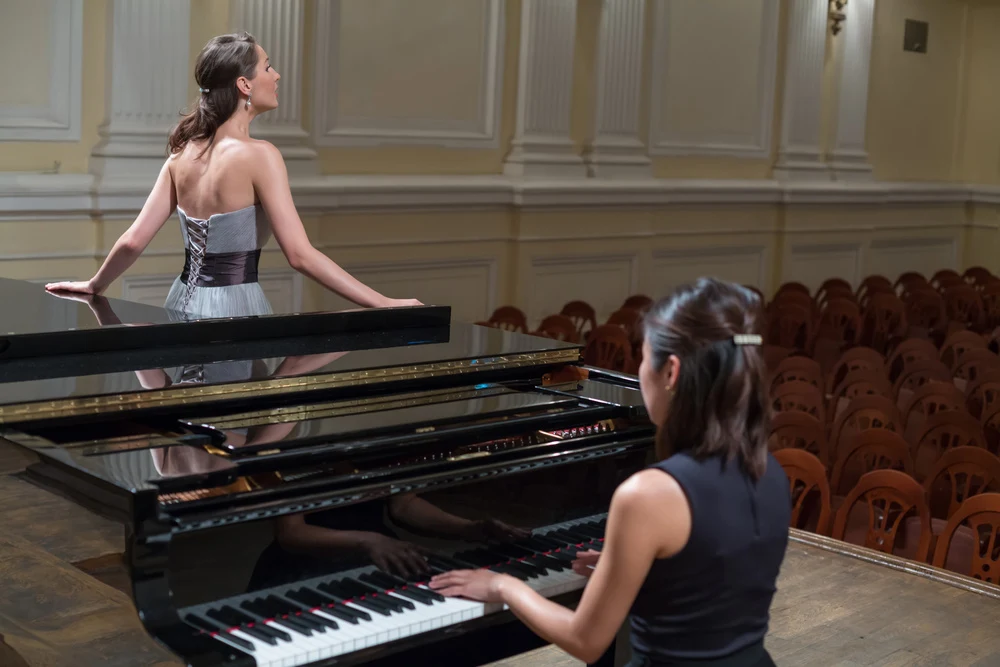 Vocal performance in an artistic setting